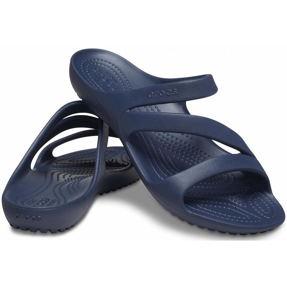 Navy Women's Crocs Kadee II Sandals | NZ 0509GSOL